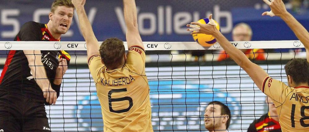 Gleich vier Satzbälle vergaben die Belgier gegen Deutschland.