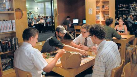 Das Café Mox in Seattle ist ein Treffpunkt für Brettspielfans. Die Spiele können hier stundenweise gemietet werden.