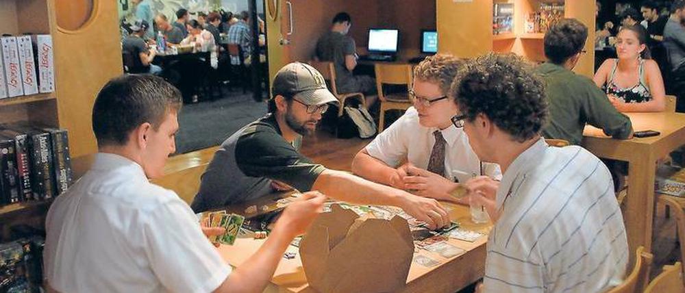Das Café Mox in Seattle ist ein Treffpunkt für Brettspielfans. Die Spiele können hier stundenweise gemietet werden.