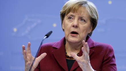Kanzlerin Angela Merkel beim EU-Gipfel in Brüssel.