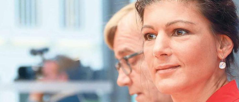 Rotes Duo. Dietmar Bartsch und Sahra Wagenknecht führen die Linksfraktion. Foto: dpa