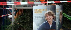 Der abgesperrte Wochenmarkt nach der Tat.