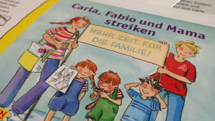 Zum Gewerkschaftstag in Frankfurt (18.-24. Oktober) stellt die IG Metall ein Pixi-Kinderbuch vor, dass den Arbeitskampf erklärt.