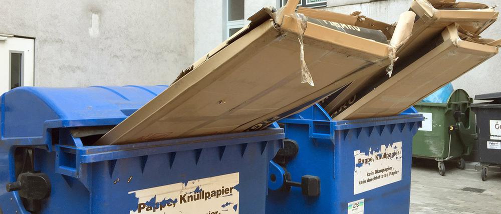 Den "mit Abstand" größten Anteil an Verpackungsabfällen haben Papier und Kartons.