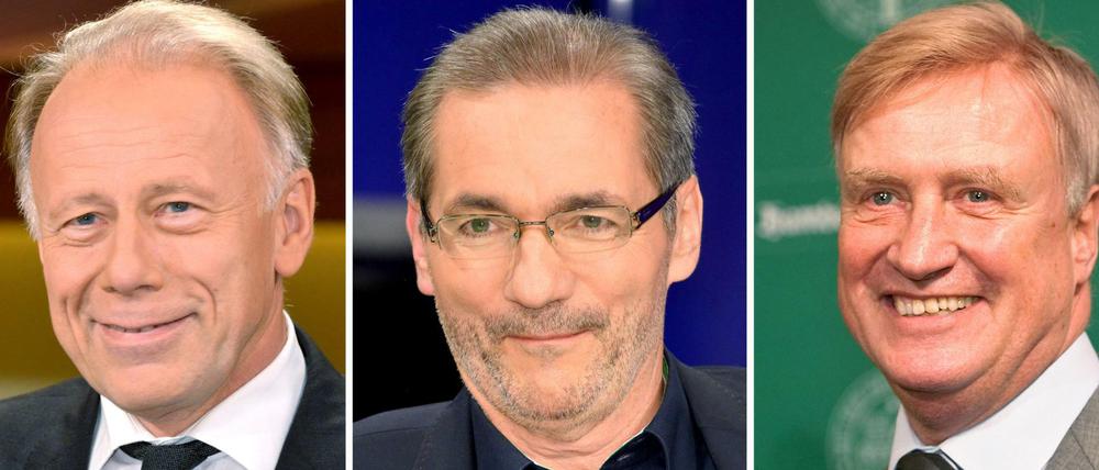 Drei Mal Chef: Die Fotos zeigen von links Jürgen Trittin (Bündnis 90/Die Grünen), Matthias Platzeck (SPD) und Ole von Beust (CDU).