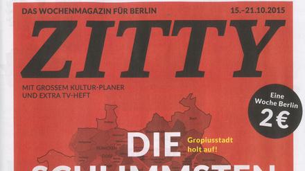 Die "Zitty" in Nöten