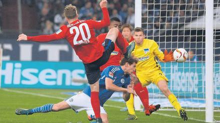 Haltlos auf Schalke. Hertha wollte wohl zu viel. 