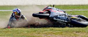 Sandro Cortese machte auf Phillip Island Bekanntschaft mit dem Kiesbett.