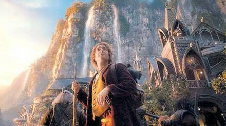 Auf der Suche nach dem legendären Schatz. Bilbo Baggins in einer Szene des Kinofilms „Der Hobbit: Eine unerwartete Reise“.