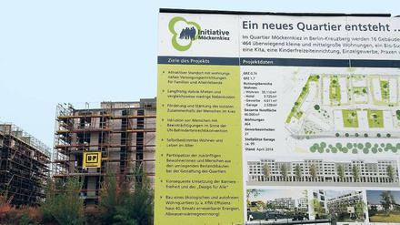 Stillstand. Das Bauprojekt „Möckernkiez“ an der Yorck-/ Ecke Möckenstraße in Berlin-Kreuzberg. 