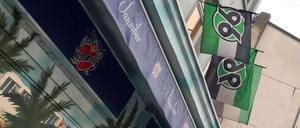 Fähnchen im Wind. Drei Punkte - kein Handicap für Hannover.