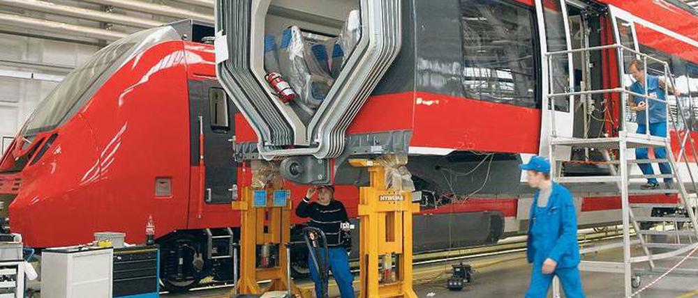 Stark in der Region. Bombardier baut Züge in Hennigsdorf.