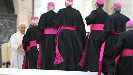 Bischöfe beim Papst in Rom (Archivbild)