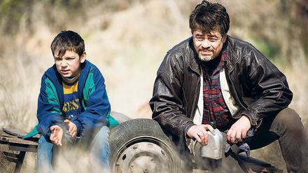 Ersatzvater. Nikola (Eldar Residovic) will seinen Ball wiederhaben, der NGO-Teamchef Mambrú (Benicio del Toro) hilft ihm. 