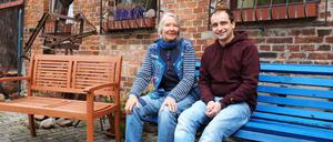 Anke Siegling und Silvio Seidel auf dem Stadtgut.
