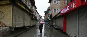 Eine Straße in Indien. 