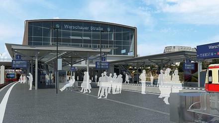 Und das wird die Zukunft sein, denn gebaut wird an der Warschauer ja schon ewig, oder? Na dann los! Auf zu einem sehr berlinischen S-Bahnhof, wo rund um die Uhr jeschwoft wird. 