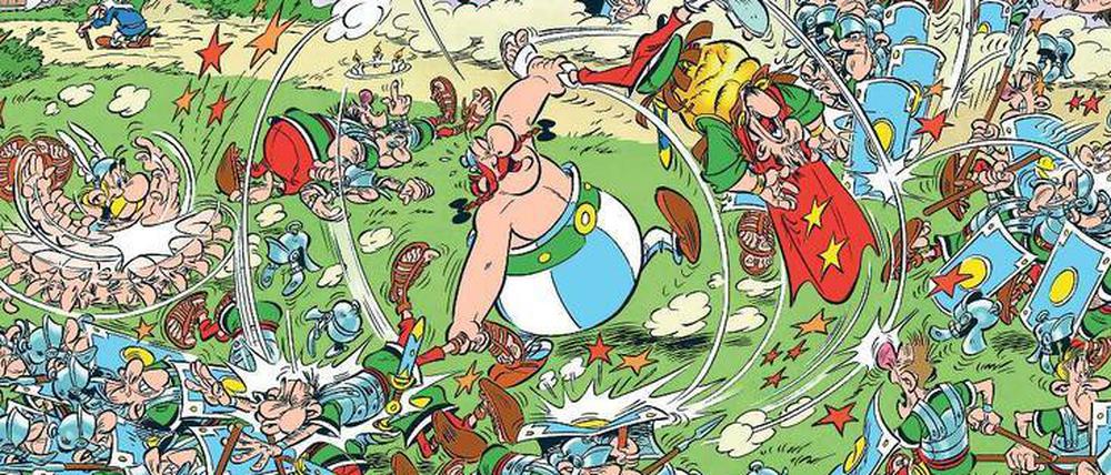 Römer-Kloppe. Obelix räumt auf.