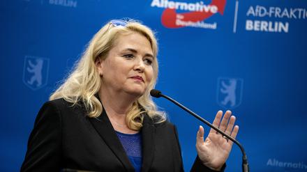 Kristin Brinker ist die Vorsitzende der Berliner AfD.