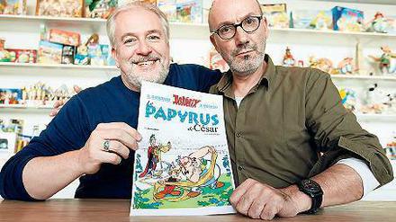 Wieder eins fertig. Didier Conrad (links) und Jean-Yves Ferri. 