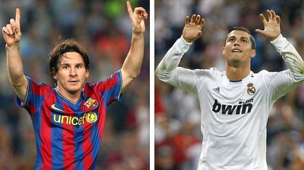 Duell um den goldenen Ball. Lionel Messi (links) und Cristiano Ronaldo werden die Wahl zum Weltfußballer auch 2015 wieder unter sich ausmachen.