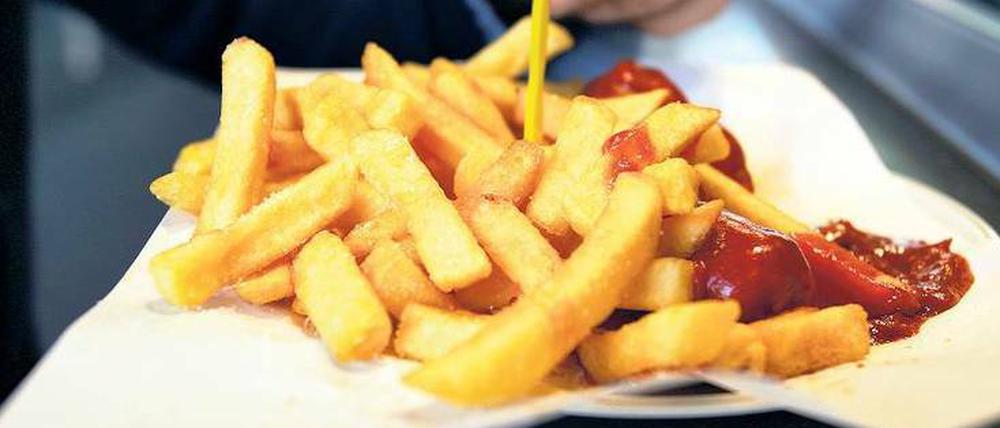 Pommes essen