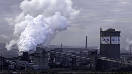 Eine Fabrik von Tata Steel in Scunthorpe im Nordosten Englands.