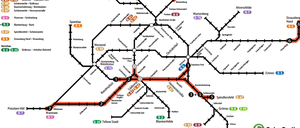 Die S-Bahn baut, vor allem auf der Ringbahn. An den roten Markierungen müssen Fahrgäste mit Einschränkungen rechnen.