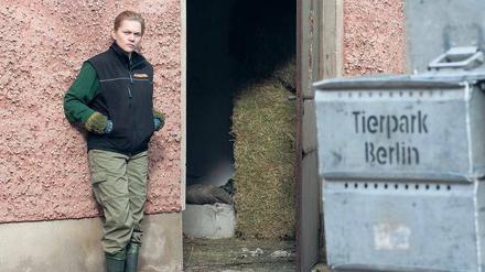 Auf Abstand.  Die Tierparkangestellte Charlie Rubin (Anna Loos) beobachtet die Ermittlungen der Polizei aus sicherer Entfernung