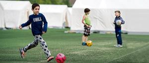 Im September wurde die Zeltstadt für die Flüchtlinge in Spandau aufgebaut. Jetzt wird sie wieder abgebaut.
