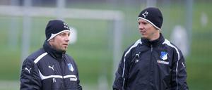Co-Trainer Julian Nagelsmann (re.) soll der neue Trainer bei der TSG Hoffenheim werden.