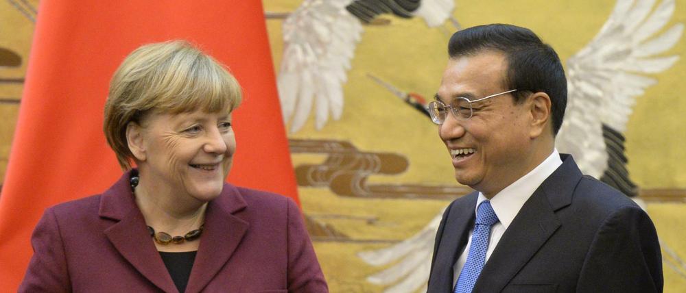 Angela Merkel und der chinesische Regierungschef Li Keqiang.