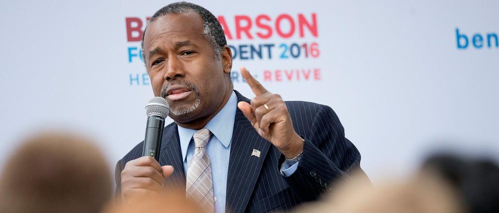 Der republikanische Präsidentschaftskandidat Ben Carson greift in seinen Reden gerne zu Nazi und Sklavenhaltervergleichen.  