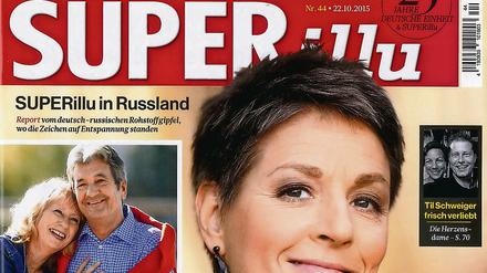 Verkaufsargumente sind Pegida und Flüchtlinge für die "Superillu" weniger, Ost-Stars dagegen sehr. Jedenfalls in der aktuellen Ausgabe. 