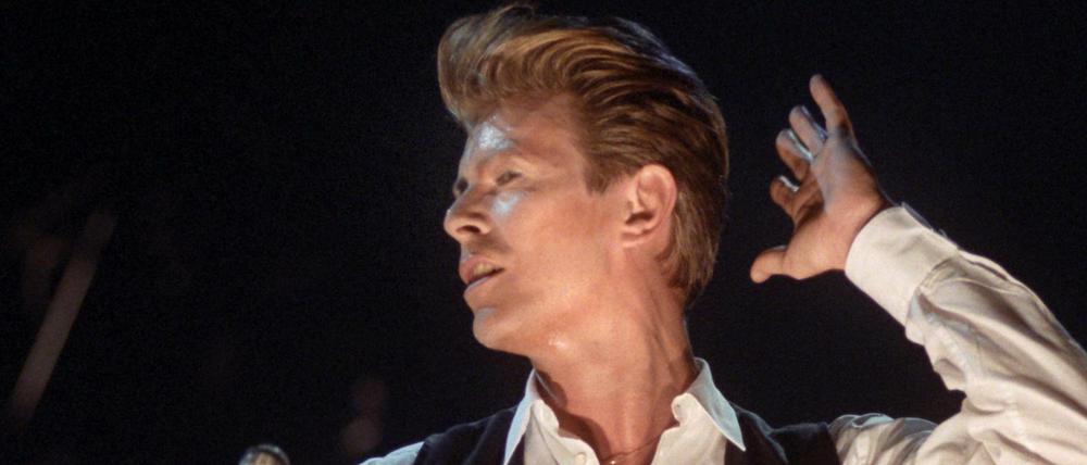  David Bowie 1990 bei seinem Auftritt in Frankfurt am Main.