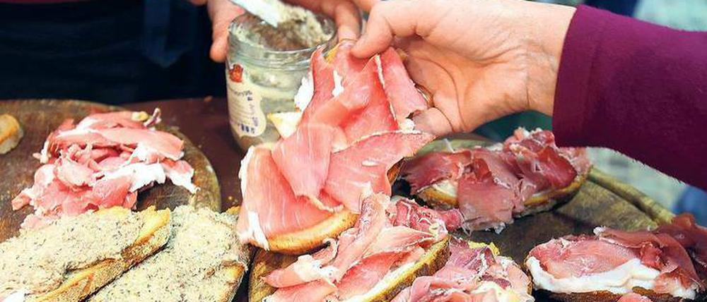 Gefährliche Brotzeit? Auch Schinken zählt zu dem verarbeiteten Fleisch, das das Krebsrisiko erhöht.