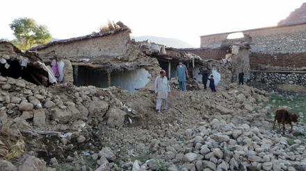 Das vom Erdbeben betroffene Gebiet Bujar in Pakistan am Dienstag. 