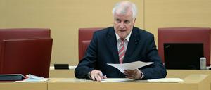 Der bayerische Ministerpräsident Horst Seehofer am Mittwoch in München.
