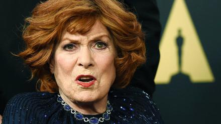 Für ihr Temperament (und ihr mürrisch aussehendes Gesicht) war sie berühmt: Maureen O'Hara bei der Verleihung des Ehrenoscars 2014. 