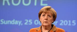 Bundeskanzlerin Angela Merkel beim Flüchtlingsgipfel in Brüssel.