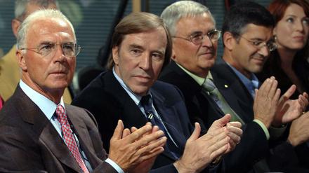 Franz Beckenbauer, Günter Netzer, Theo Zwanziger (von links).