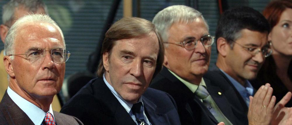 Franz Beckenbauer, Günter Netzer, Theo Zwanziger (von links).