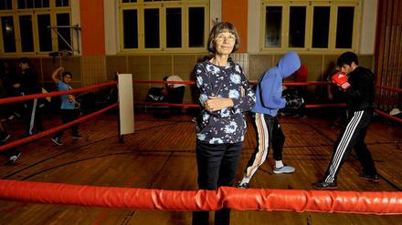 Im Ring: Gitta Schlusche im Box-Club Olympia 75e.V., Berlin-Friedenau