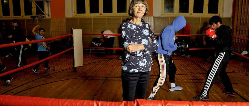 Im Ring: Gitta Schlusche im Box-Club Olympia 75e.V., Berlin-Friedenau
