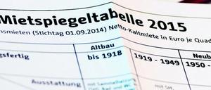 Wer zahlt wie viel? Am einfachtsen ist der Vergleich, wenn es - wie in Berlin - einen Mietspiegel gibt.