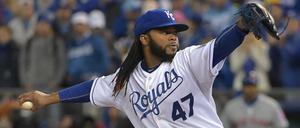 Johnny Cueto war in Spiel zwei nicht zu schlagen - im wahrsten Sinne des Wortes.
