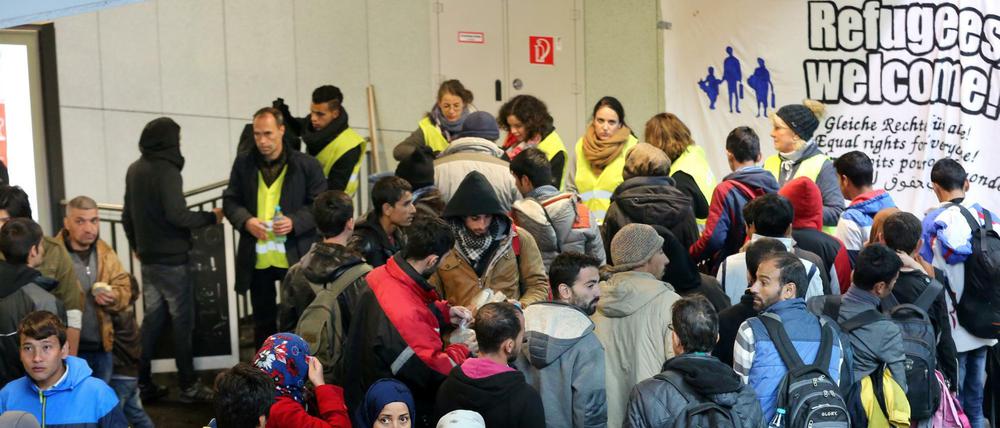 Flüchtlinge in Rostock.