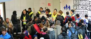 Flüchtlinge in Rostock.