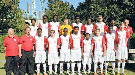 Keine Nachwuchssorgen mehr. Die A-Jugend von Sparta Lichtenberg wird von vielen afrikanischen Spielern verstärkt. 