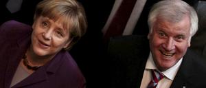 Bundeskanzlerin Angela Merkel und Bayerns Ministerpräsident Horst Seehofer. 